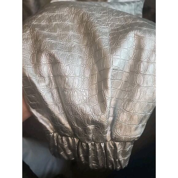 Naked Wardrobe Faux Crocodile Leather Jogger Pants XS Nwt Excellent Comfy Cr6 - Picture 7 of 7